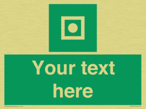 Custom sign safe condition Shipboard general alarm